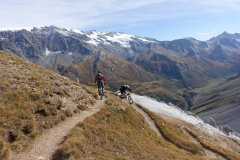 Début de la descente du petit Mont Blanc dans le Gypse