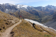 Début de la descente du petit Mont Blanc dans le Gypse